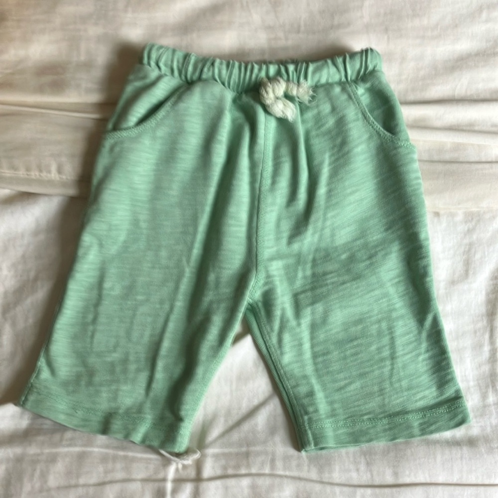 Misha and Puff Green Kids Shorts